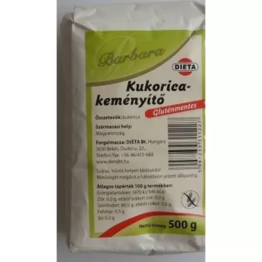 Gluténmentes kukoricakeményítő 500 g
