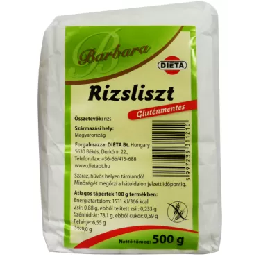 Gluténmentes rizsliszt 500 g