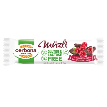 Szelet gluténmentes étcsokis-málnás 35 g