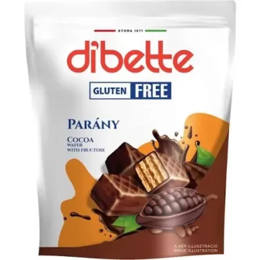 parány kakaós ét mártott, kakaós krém töltött ostya, fruktózzal gluténmentes 120 g