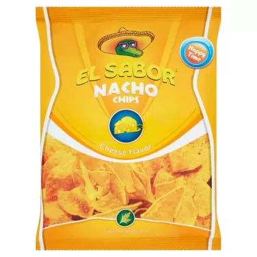 El sabor big nacho chips gluténmentes sajtos 225 g
