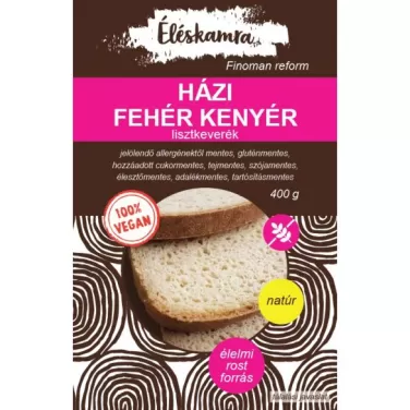 Vegan házi fehér kenyér lisztkeverék gluténmentes 400 g
