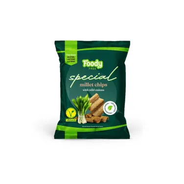 Foody Free gluténmentes special köles chips medvehagymával 45 g