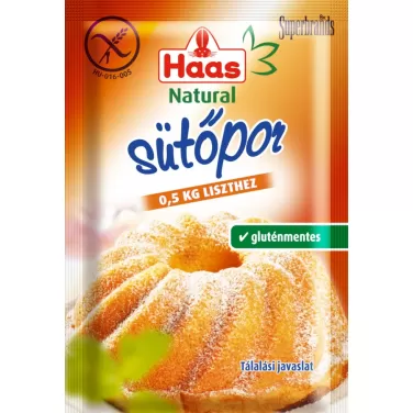 Gluténmentes natural sütőpor 12 g