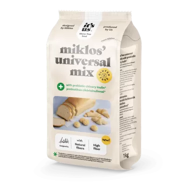 Miklos universal mix plus prebiotikus cikória inulinnal lisztkeverék 1000 g