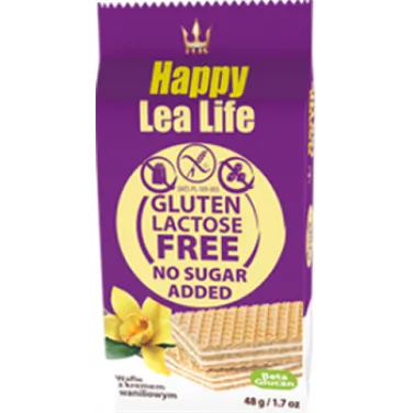 Lea life mini vaníliás ostyaszelet hozzáadott cukor-, glutén-, laktóz nélkül 48 g