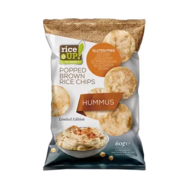 barna rizs chips humusz ízű 60 g