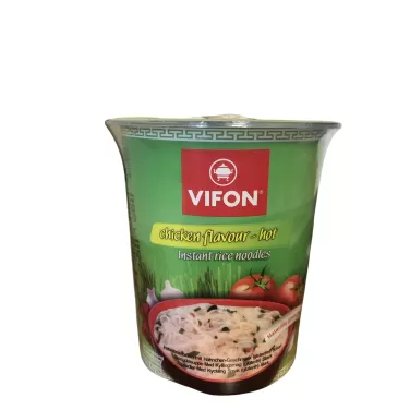 Vifon csirke ízesítésű gluténmentes rizstésztás leves (csípős) pohárban 60 g